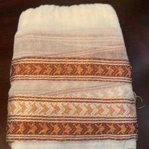 Handmade woven cotton Ethiopian scarf